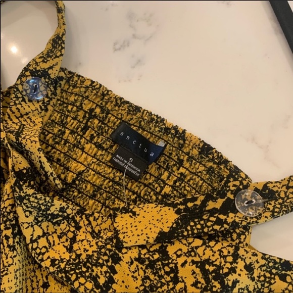 New Evereve sanctuary gold and black snakeskin midi sundress - Picture 8 of 14